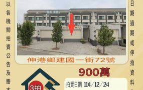 伸港什股透天-12/25開標