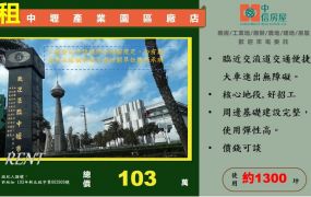 中壢產業園區正25米路三角窗廠店