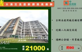 大湳交流道新穎挑高一樓廠辦