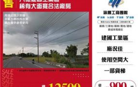 八德稀有大面寬合法廠房