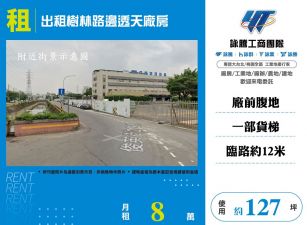 出租樹林路邊透天廠
