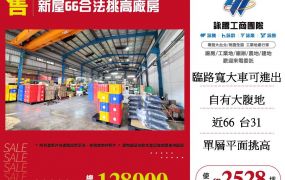 新屋66快速路合法挑高廠房