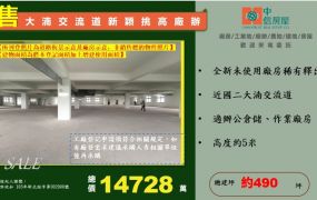 ★★稀有八德新穎挑高廠辦★★