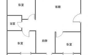潭子市中心全新整理附車位景觀三房