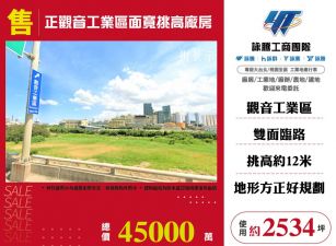 觀音工業區面寬挑高廠房