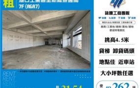 湖口工業區全新廠辦邊間7F
