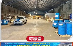 大園可廠登挑高鋼構腹地廠房