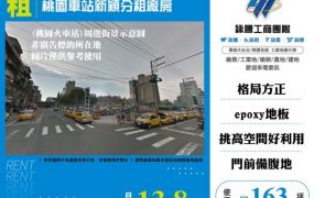 桃園車站新穎分租廠房155