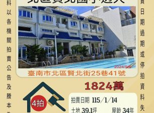 台南北區賢北國小透天-115/1/14 開標