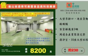 ☆☆龜山省道旁可廠登食品/高科技/廠房☆☆
