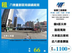 八德重劃區旁鋼構廠房