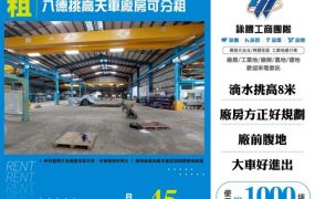 八德挑高天車廠房出租/可分租155