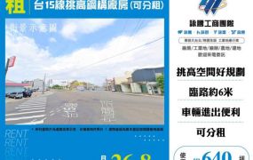 台15線挑高鋼構廠房(可分租)155