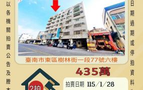 台南東區光華高中兩房-115/1/28 開標