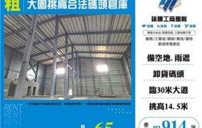 大園挑高合法碼頭倉庫