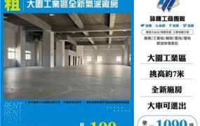 大園工業區全新氣派廠房