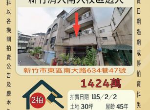 新竹市清大南大校區透天-115/2/2 開標