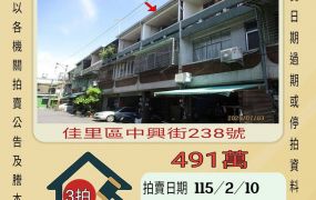 佳里仁愛國小透天-115/2/10 開標