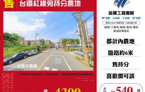 台鐵紅線旁持分農地