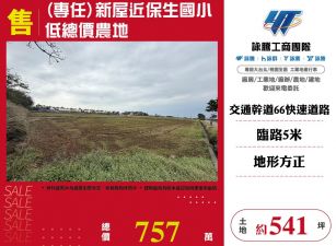 (專任)新屋近保生國小低總價農地