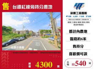 台鐵紅線旁持分農地