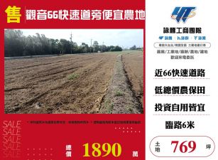 觀音66快速道旁便宜農地