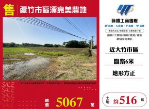 蘆竹市區漂亮美農地