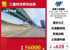 三重角地買地送廠