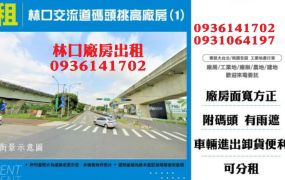 林口廠房出租-交流道碼頭挑高廠房