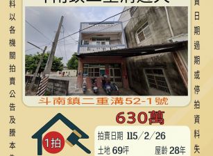 斗南二重溝大地坪透天-115/2/26 開標