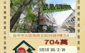 台中北區立人國中兩房平車-115/2/10 開標