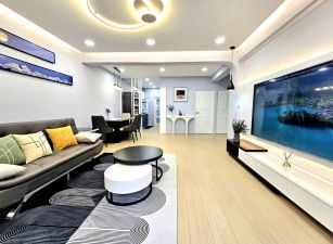 大昌商圈陽台進出現代輕奢風翻新三房美寓三樓