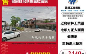 龍潭烏樹林合法挑高RC廠房