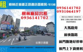 樹林廠房-近省道正路邊店面廠房