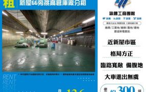新屋66旁挑高倉庫廠分租170