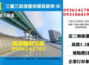 三重三和捷運旁優質廠辦
