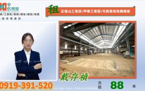 🍊正龜山工業區[甲種工業區]可廠登挑高鋼構廠 🍊
