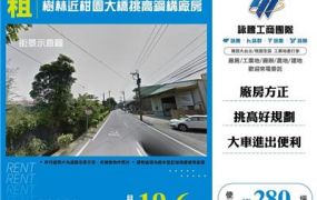 樹林近柑園大橋挑高鋼構廠房