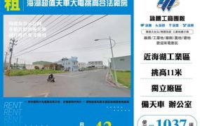 海湖超值天車大電挑高合法廠房182