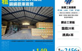 觀音工業區大腹地鋼構倉庫廠房