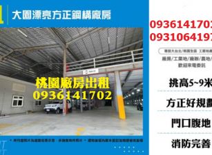大園廠房出租-漂亮方正鋼構廠房