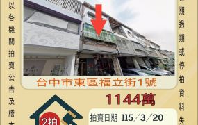 台中東區秀泰透天-115/3/20 開標