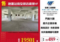 捷運站旁全新店廠辦1F-125
