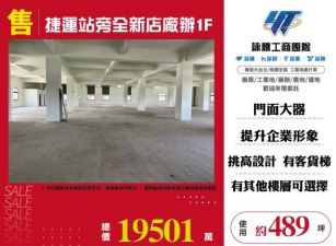 捷運站旁全新店廠辦1F-125