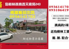 龍潭廠房出售-挑高透天工業廠房