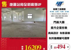 捷運站旁全新廠辦2F-125