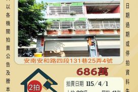 安南安順國中透天-115/4/1開標