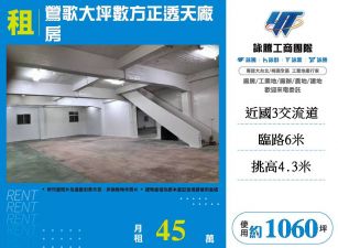 鶯歌大坪數方正透天廠房