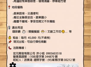 【🏡彰化~鹿港~鹿東國小旁｜角地大面寬+平房出租】