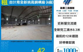 觀音台31旁全新挑高鋼構廠